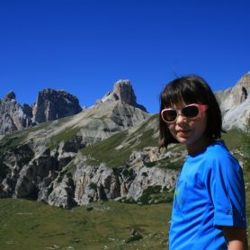 Giorgia in trekking.